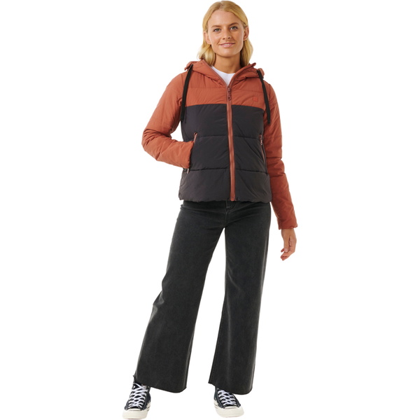 Rip Curl Womens Anti Series Contrast Jacket 02HWJA - Rust